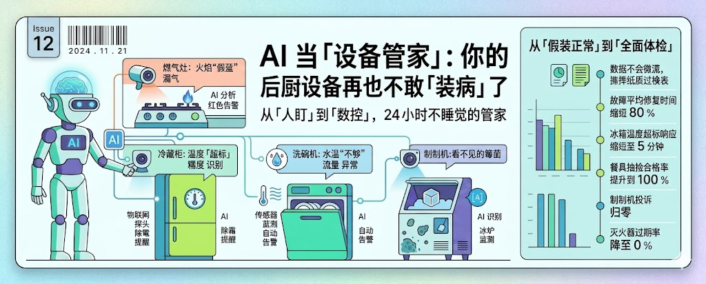 AI 当「设备管家」：你的后厨设备再也不敢「装病」了