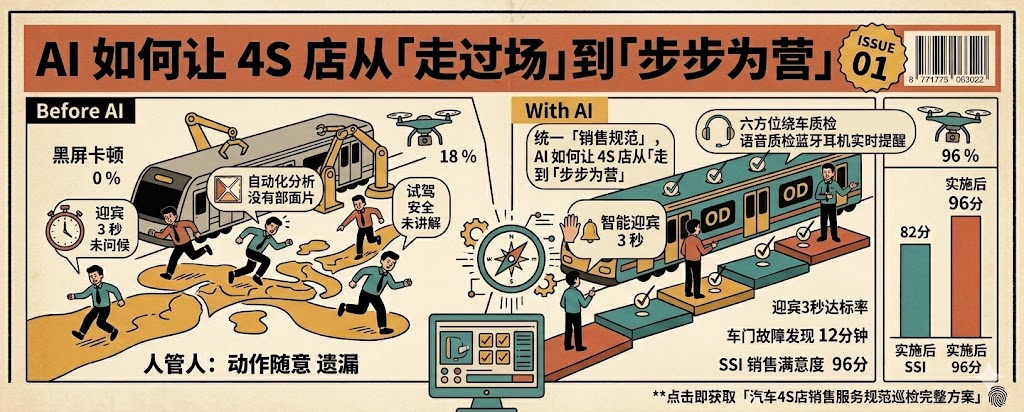 统一销售规范！AI 如何让 4S 店从「走过场」到「步步为营」