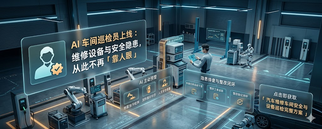 AI 车间巡检员上线：维修设备与安全隐患，从此不再「靠人眼」