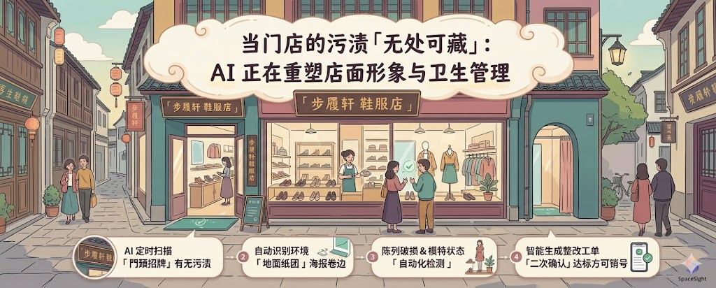 当门店的污渍「无处可藏」：AI 正在重塑店面形象与卫生管理