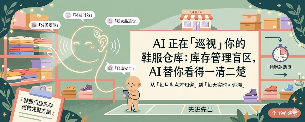 AI 正在「巡视」你的鞋服仓库：库存管理盲区，AI 替你看得一清二楚