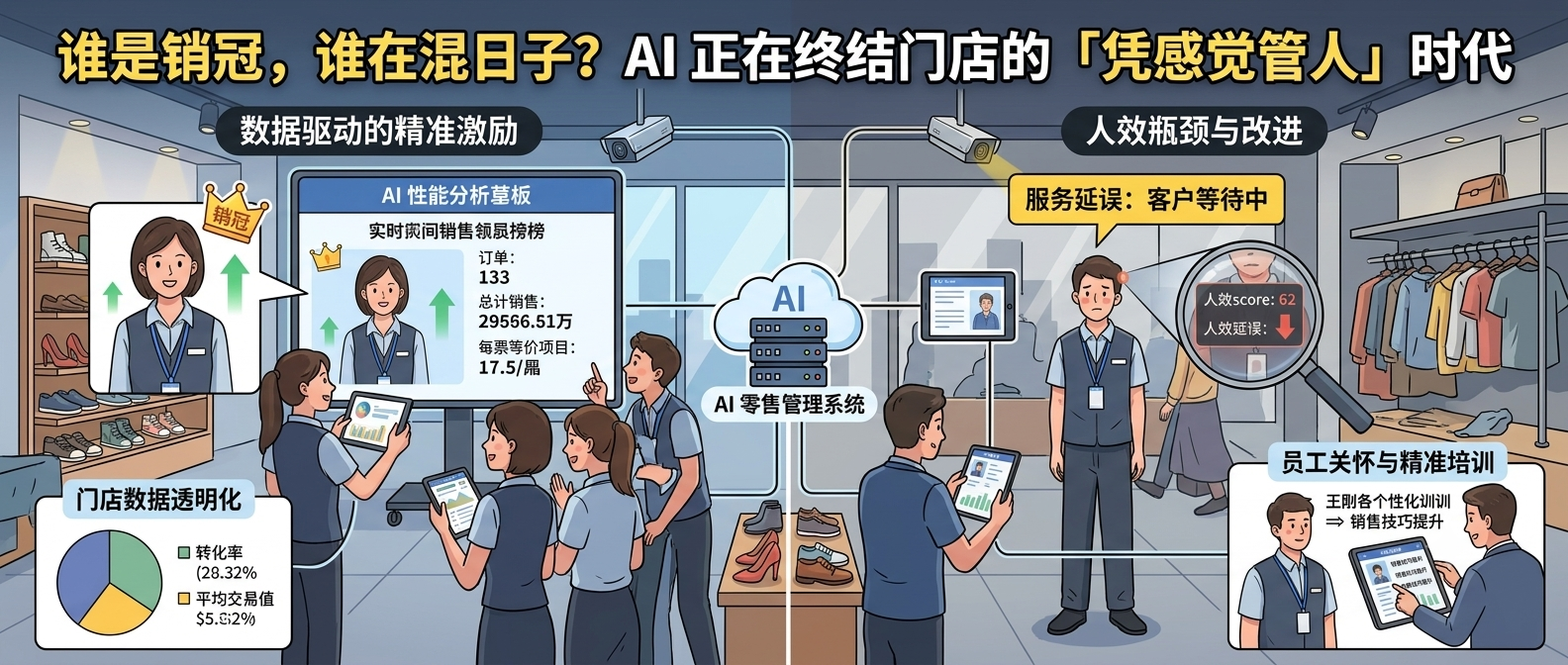 谁是销冠，谁在混日子？AI 正在终结门店的「凭感觉管人」时代